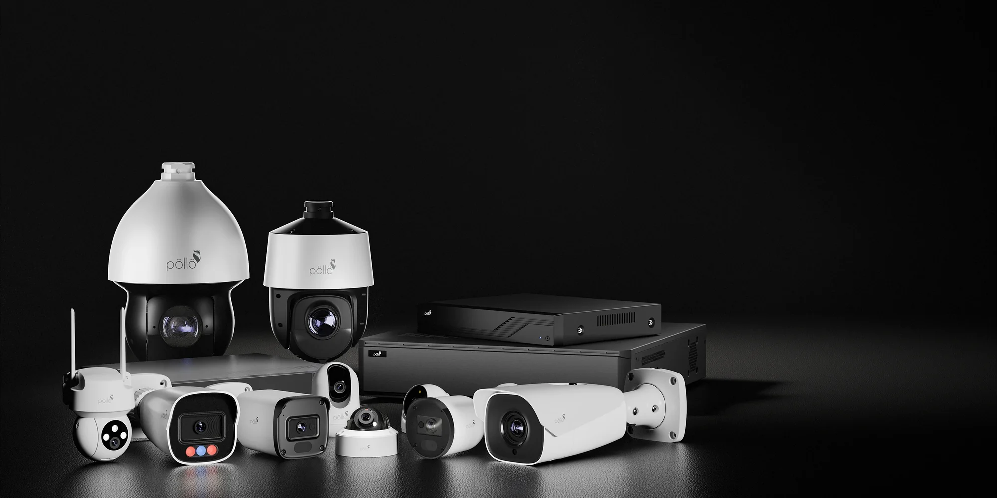 Pollo surveillance cameras and video recorders